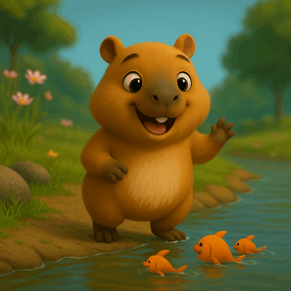 Capy , la capybara curiosa
